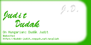 judit dudak business card